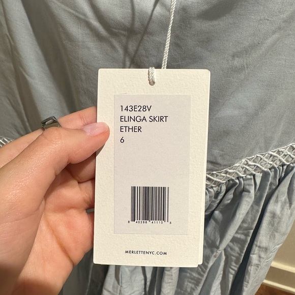 Merlette New York blue skirt size six - Picture 3 of 3